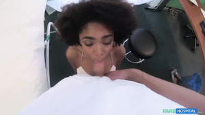 A brazilian student yields her hairy pussy to a dirty doctor