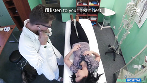 A pretty lady yields her craving pussy to her doctor in hospital