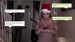 Busty Ella Hughes is fucked hard during a Christmas party.
