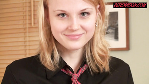 Seductive Samantha Blond Virgin Exciting Schoolgirl