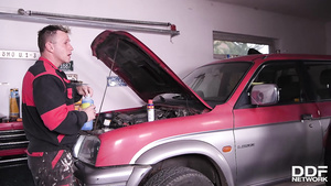Girl Takes Mechanic's Knob - Cassie Del Isla