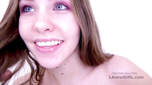 Hotest Teenie gets her tight snatch shagged in studio