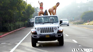 YOUNG SLUT Two best friends go west for a trio they will never forget