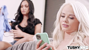 TUSHY Stunning Elsa has intense anal sex experience with Emily