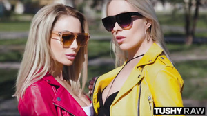 TUSHYRAW Butt Sex loving besties share a hard dick