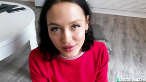 Exciting darkhaired babe amateurs young babe POV PORN copulated