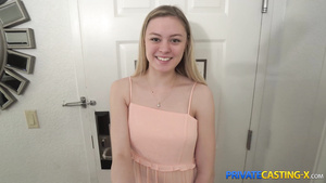 Private Casting X - Amber Moore - Arousing perky blond hair babe audi
