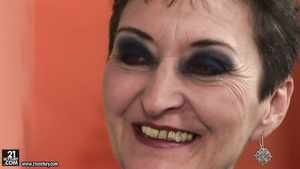 Marica's way to say thanks: old mature granny in old and young action