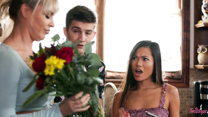 Dana DeArmond and Vina Sky make love in the kitchen