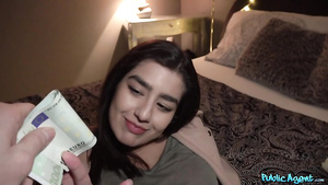 Black-eyed hispanic chick Aaeysha gets my thick cock on Valentine's Day