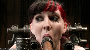 Very Busty ginger in back arch device vibed