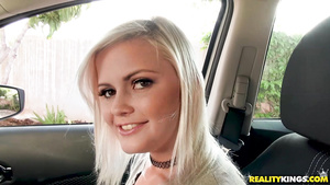 Madison Hart first time car head and deep POV doggy style sex