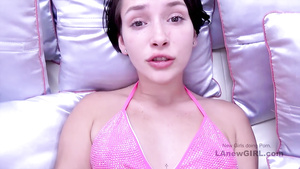 Gorgeous 18 18 Years Old Darkhaired Babe rides big male pole point-of-view casting