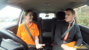 Fake Driving School - Backseat Oral Intercourse And Deep Creampie 1