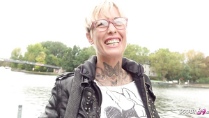 Inked punk old lady hot porn video