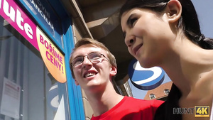 HUNTK. Hot chick is riding cock for money