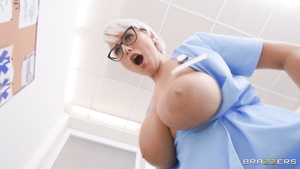 Horny bosomy nurse Angel Wicky jaw-dropping porn story