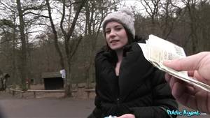 Public Agent - Pretty Babe Stuffs Her Cunt With Stranger's Dick For Fun 1