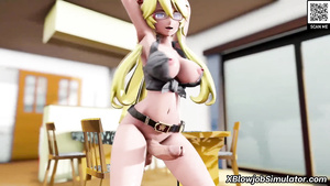 Horny Butt and Big Knob Futa Tease