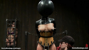 Big jugs and bootie lesbian slave bound