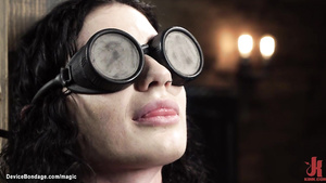 Tattooed pale slave bound and made love