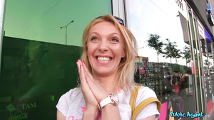 Amoral russian cougar fucks strangers on the street