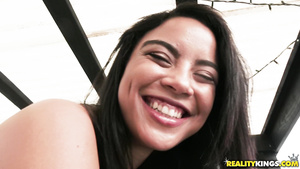 Spic teen Maya Bijou Gets Soaking Wet tonight