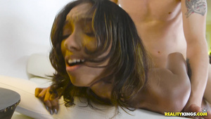 Gorgeous ebony tart impassioned xxx movie