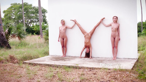 Ariel, Marika, & Melena Hegre Erotic Tropical 3Some Photo Session