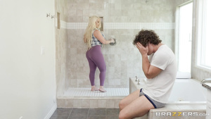 Curvy stepmom takes care about her son's dick