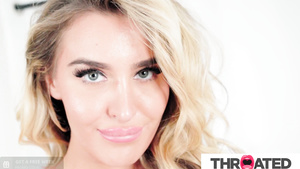 SEXY Blond Hair Babe VERY BUSTY Babe Gets Throated Hard