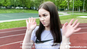 Humping a babe from an outdoor gym