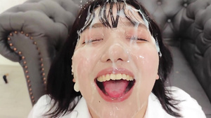 Nipponese horny teen breathtaking bukkake movie