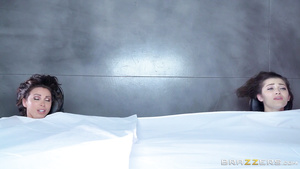 Big ass horny sluts Dani Daniels and Nikki Benz 4some sex video