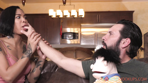 Wonderful ebony babe startling adult scene