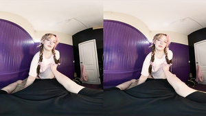 Lustful babe VR breathtaking porn scene