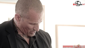 EroCom - Darkhaired babe whore in black pantyhose having dirty lovemaking - Cum shots