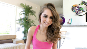 She Almost Was A Teacher: Riley Reid gives POV blowjob for cum on face