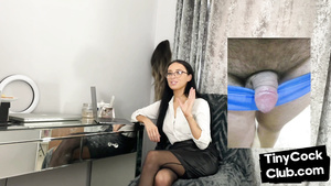 Femdom beauty babe comment smalldicks