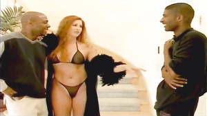 Horny MILF mind-blowing interracial gangbang video