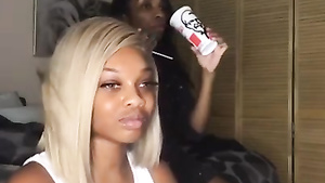 Ghetto ebonies on amateur phone video