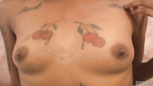 Ebony horny hot babe amazing sex video