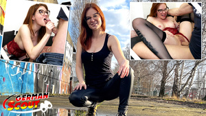 GERMAN SCOUT - Redhead wife Mona