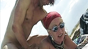 Vintage hot mom outdoor sex