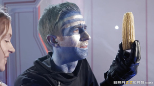 Scientists check the depth of ass with corn and dick