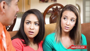 Raunchy daughter mating and swap