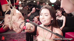 Intense BDSM group fucking bondage party
