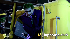 Joker and Two-Face screwing handsome superheroine