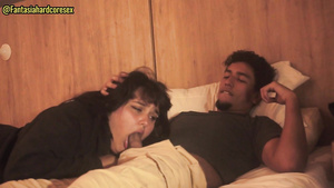 Stepsister Swallows After Movie in Teen Big-Cock Brunette Heat