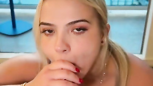 Lila Hayes' Blonde Curvy Passion Mesmerizes in Intimate Heat